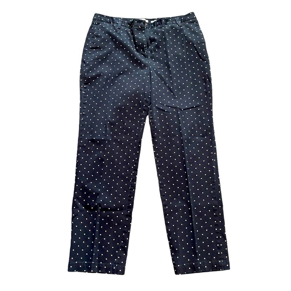 Liz Claiborne Jackie Black & White Dot Pants Sz 16